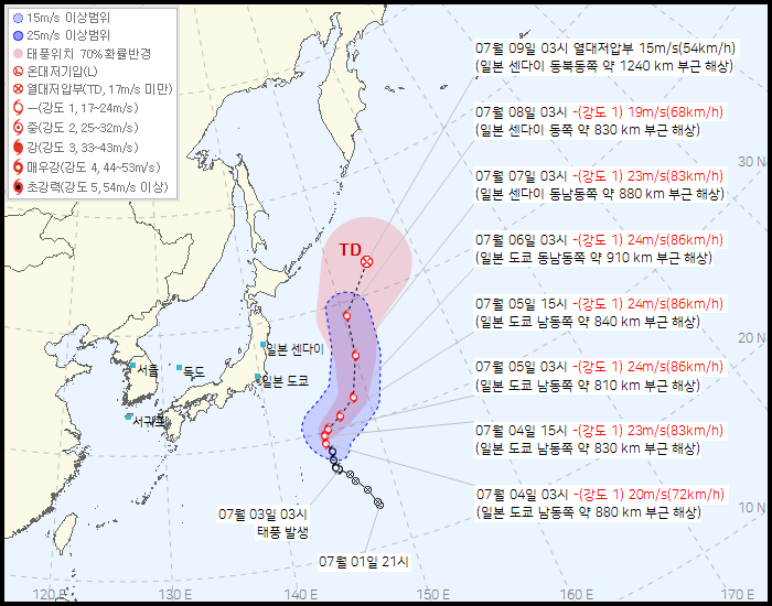 태풍 정보